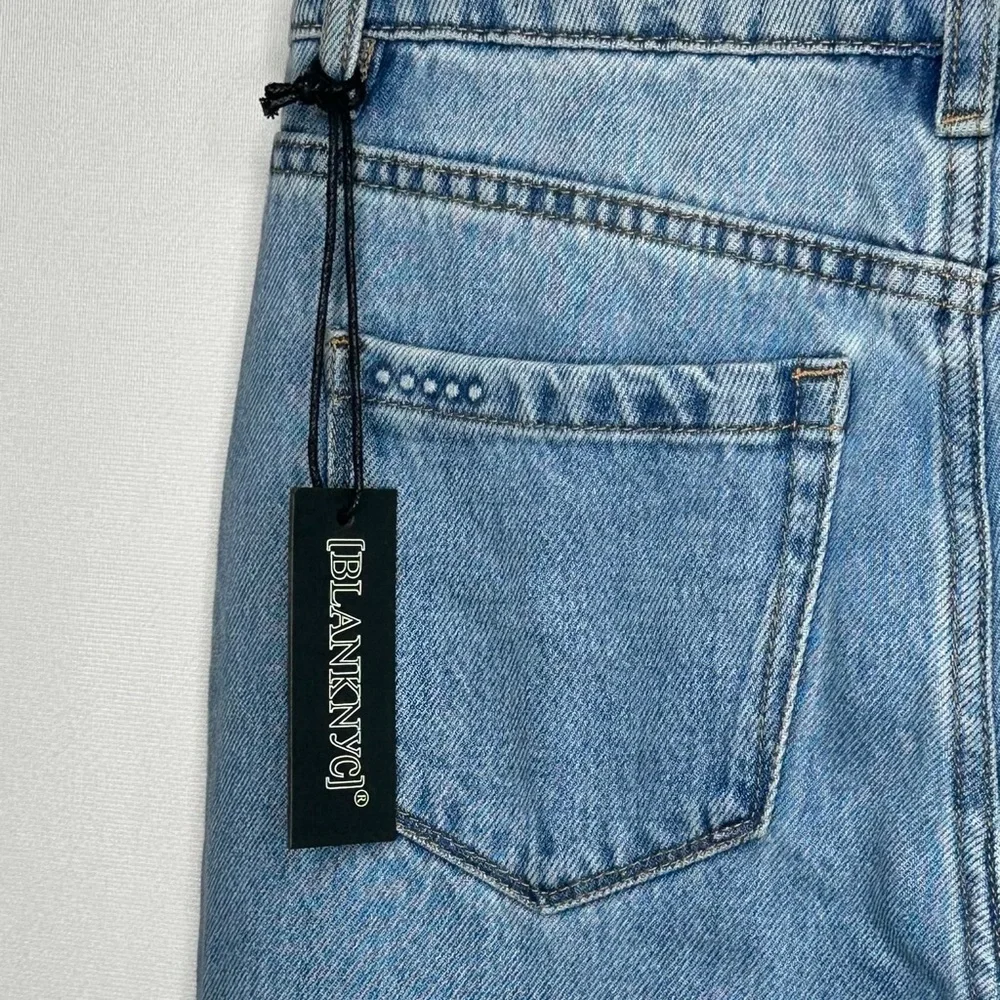 Blank NYC NWT Jeans Throwback Landscape Crop High Rise‎ Festival Hippie Sz 24 - Picture 8 of 14